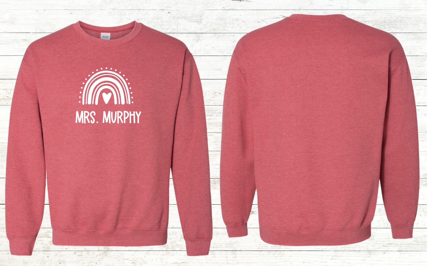 Boho Rainbow Teacher Sweatshirt - Personalized