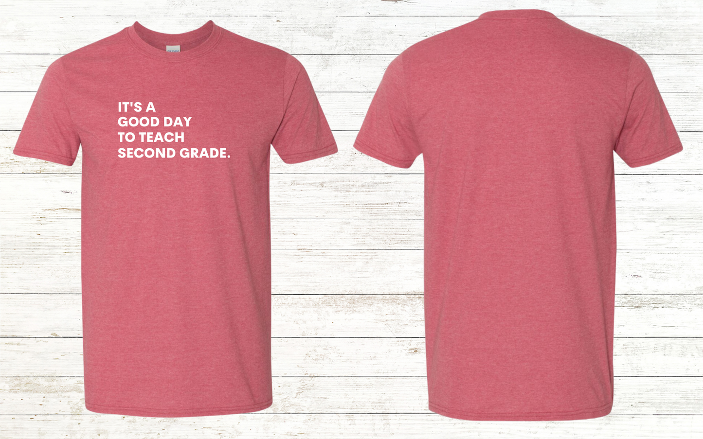 It is a Good Day to Teach Adult Crewneck Tee - Personalized with Grade Level