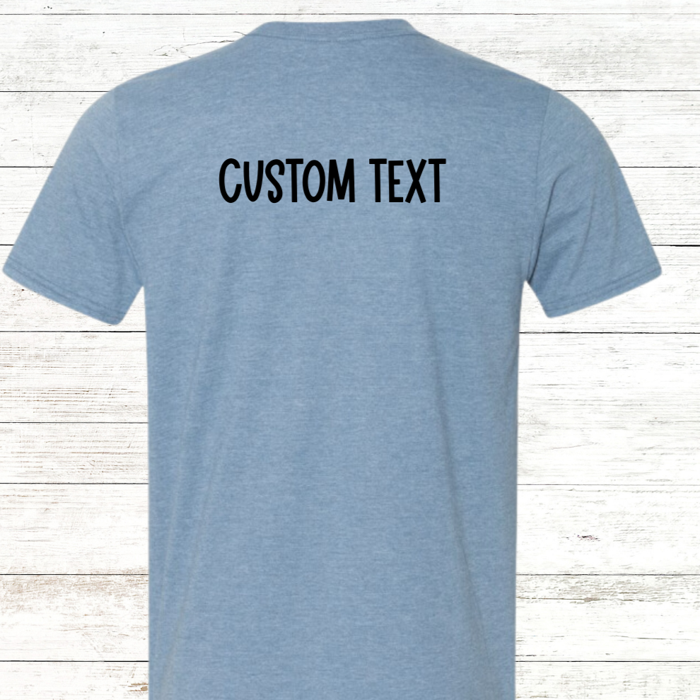 Swim Grandpa - Butterfly Pocket Logo - White Text - Adult Crewneck Tee