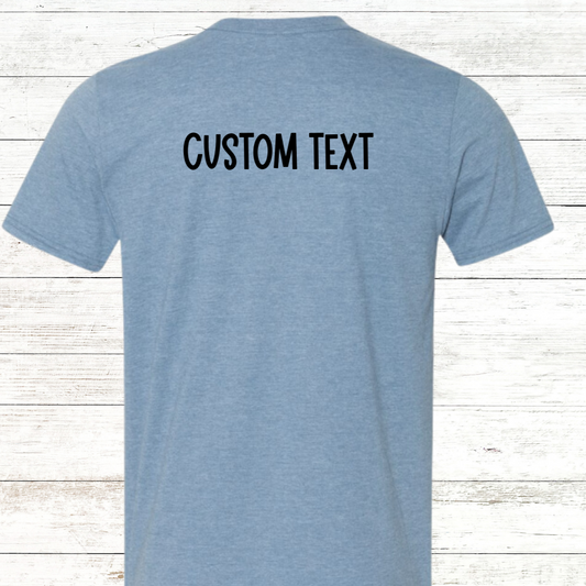Swim Grandpa - Butterfly Pocket Logo - White Text - Adult Crewneck Tee