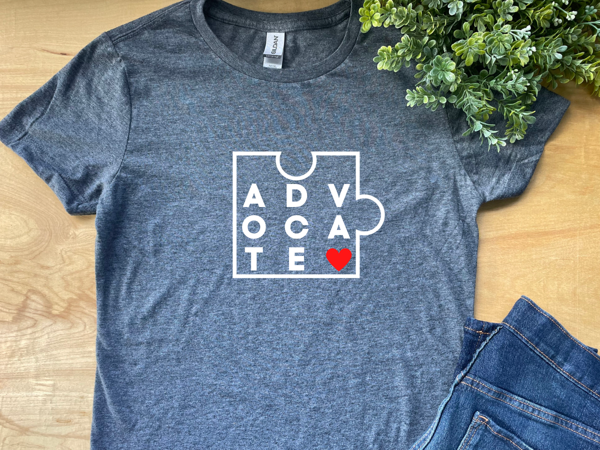 ABA Advocate : Adult Crewneck Tee (White Text)