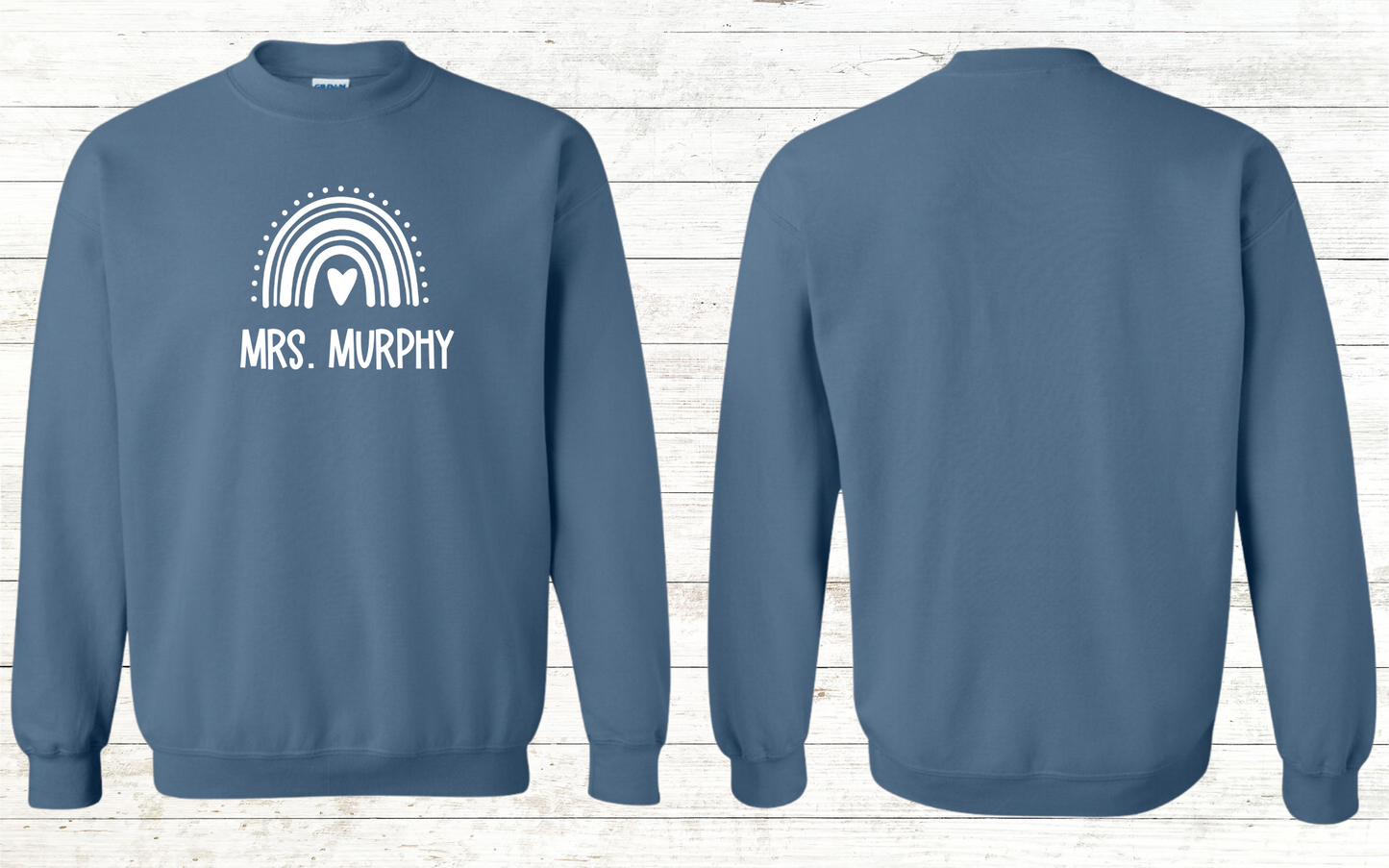 Boho Rainbow Teacher Sweatshirt - Personalized