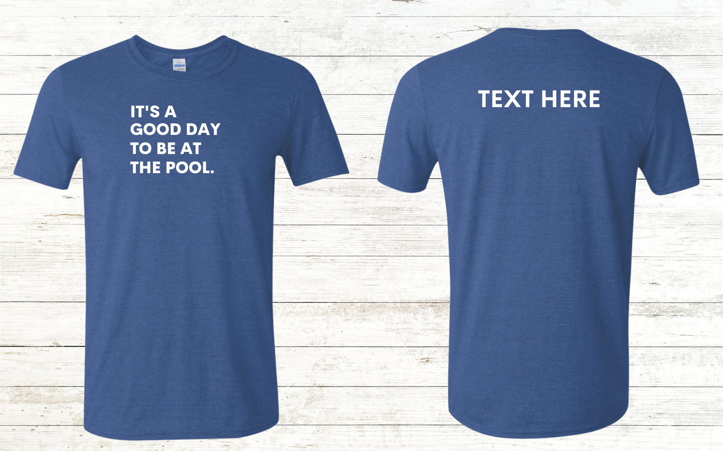 It's a good day to be at the pool.Adult Crewneck Tee