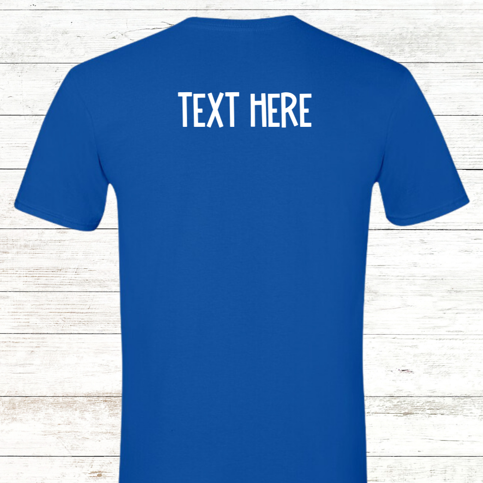 Swim Dad - White Text - Adult Crewneck Tee