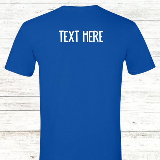 Swim Dad - White Text - Adult Crewneck Tee