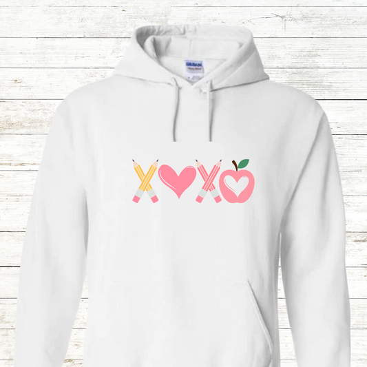 XOXO Pencils, Heart and Apples