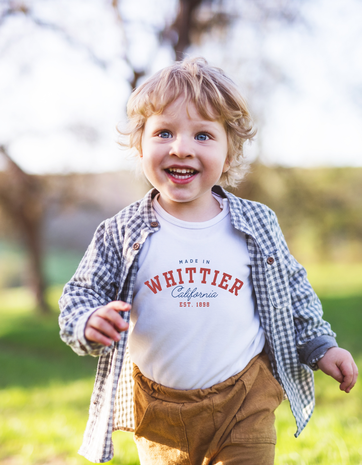 "Made in Whittier" shirt available for a limited-time neighborhood special at just $15! Available in youth and adult sizes, with next-day pickup in Whittier. Show off local pride with this stylish, affordable shirt.