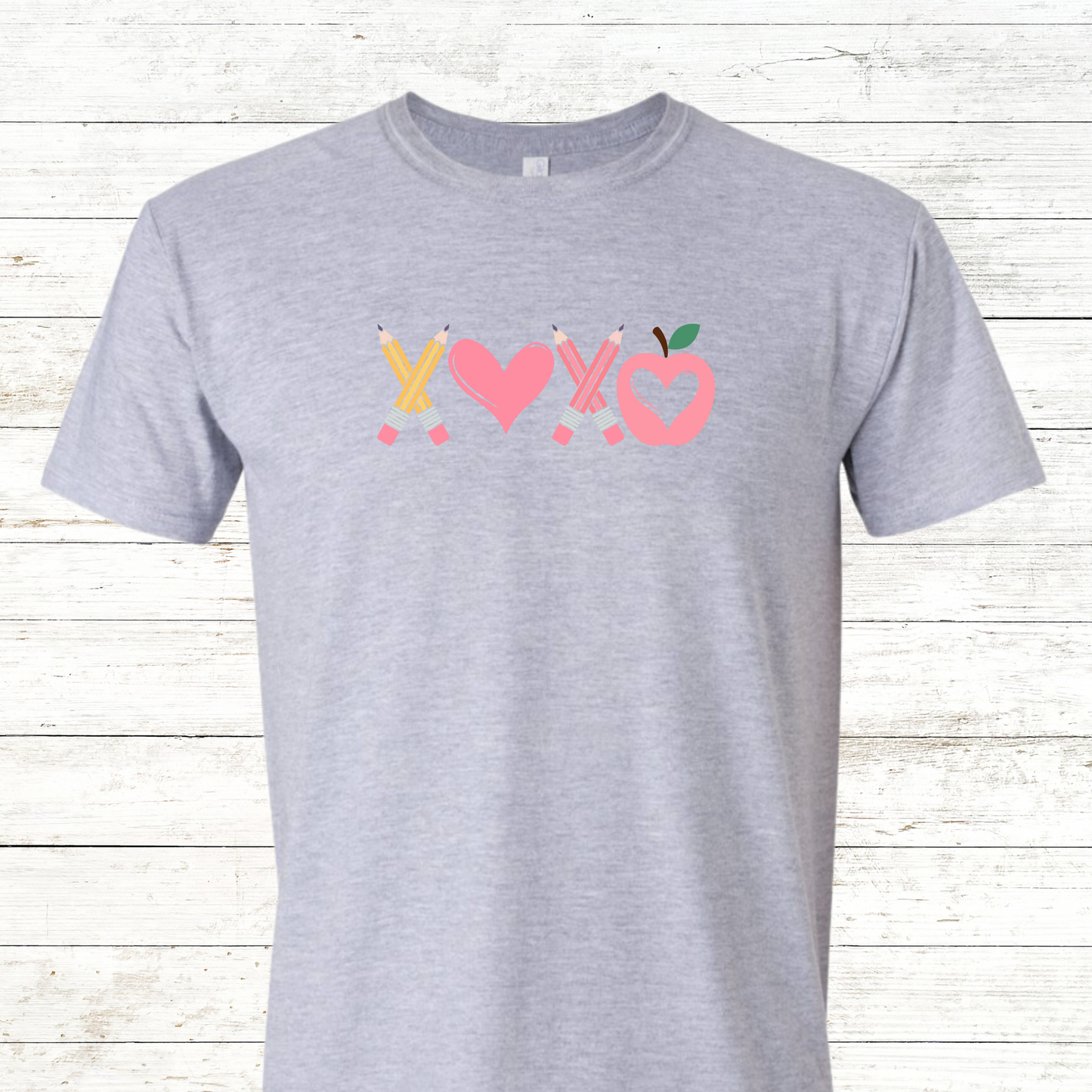 XOXO Pencils, Heart and Apples
