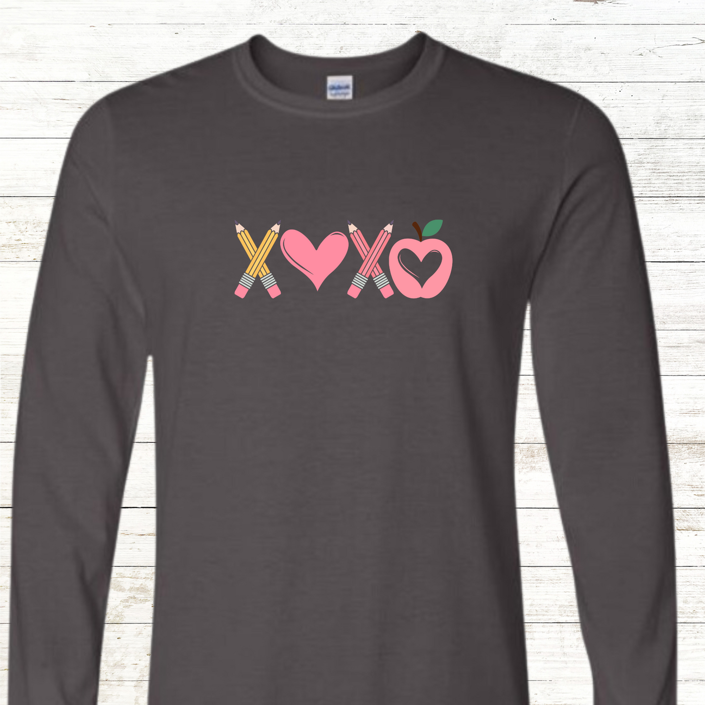 XOXO Pencils, Heart and Apples