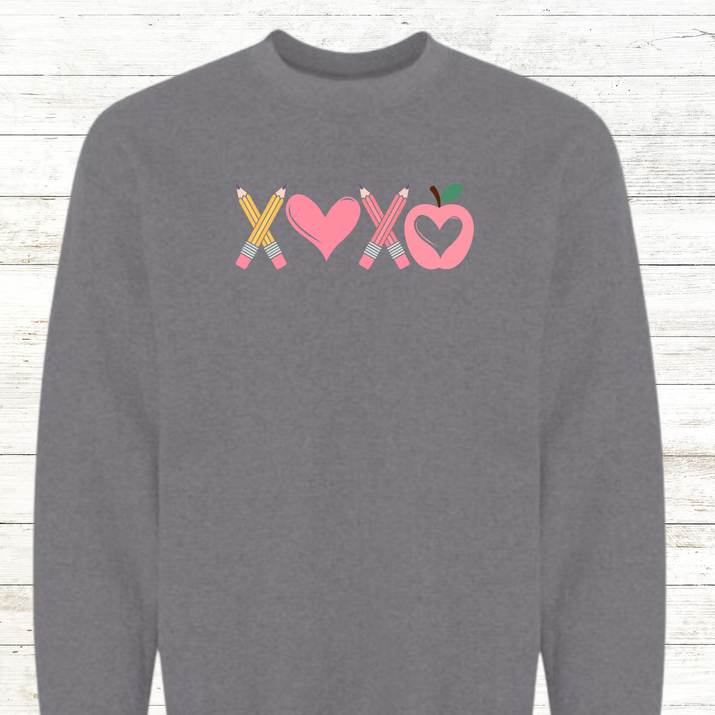 XOXO Pencils, Heart and Apples