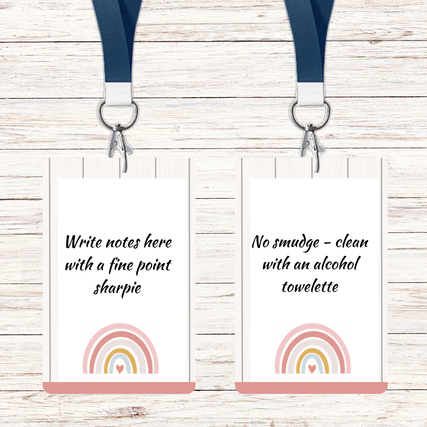 Boho Rainbow Theme Classroom Hall Passes - 8 pack