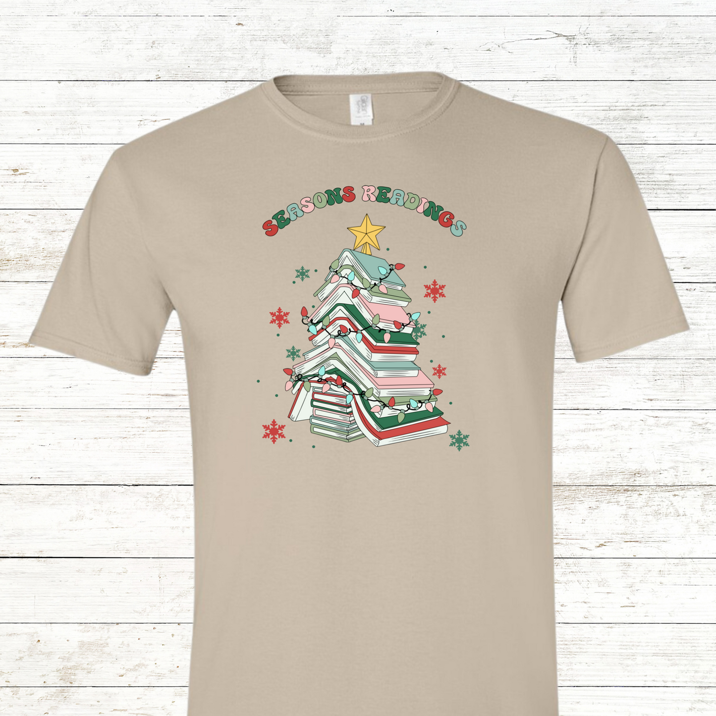 Seasons Reading - Christmas Teacher / Adult Sweatshirt - Back Personalization Option