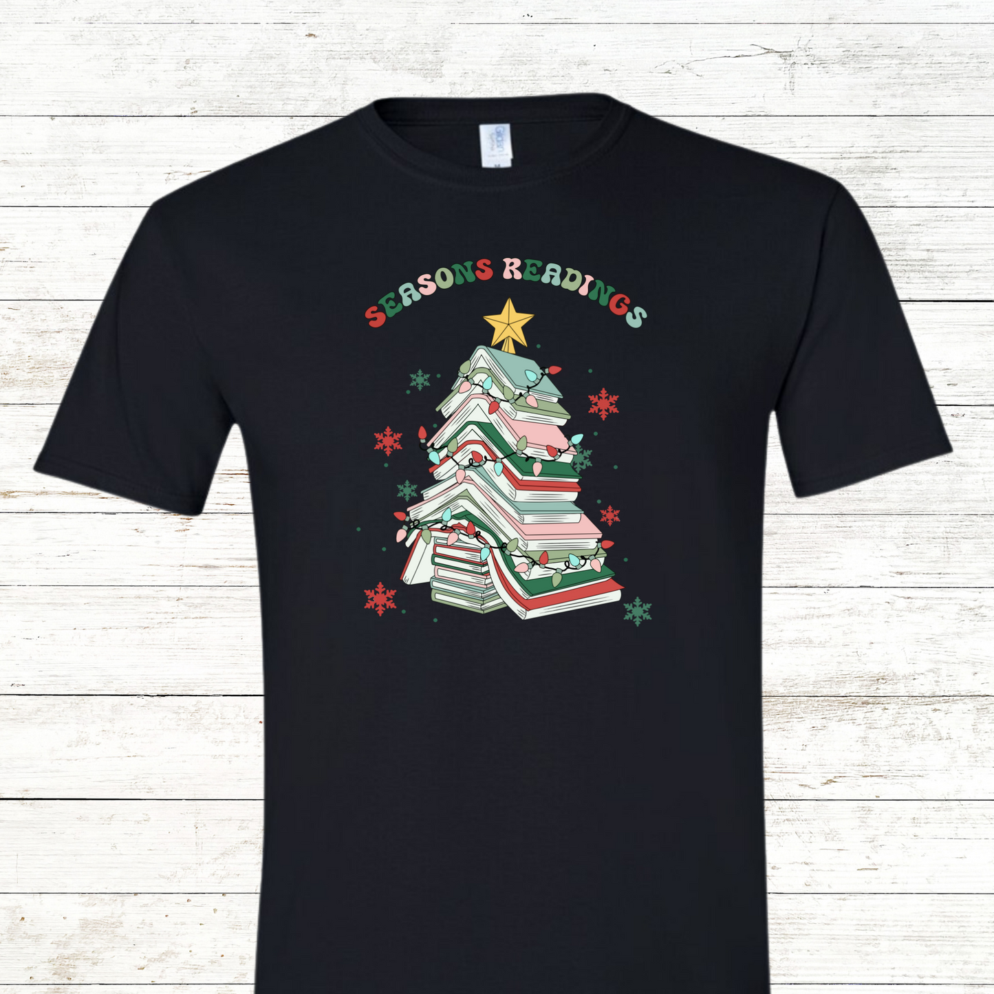 Seasons Reading - Christmas Teacher / Adult Sweatshirt - Back Personalization Option