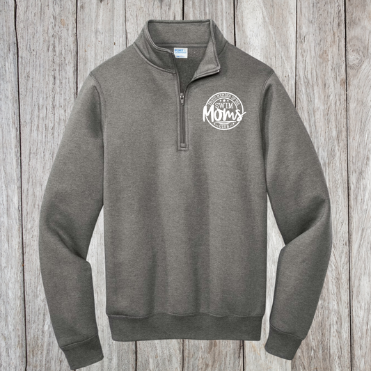 Swim Mom Dad Club Quarter Zip Pullover | Personalized Last Name Custom Apparel