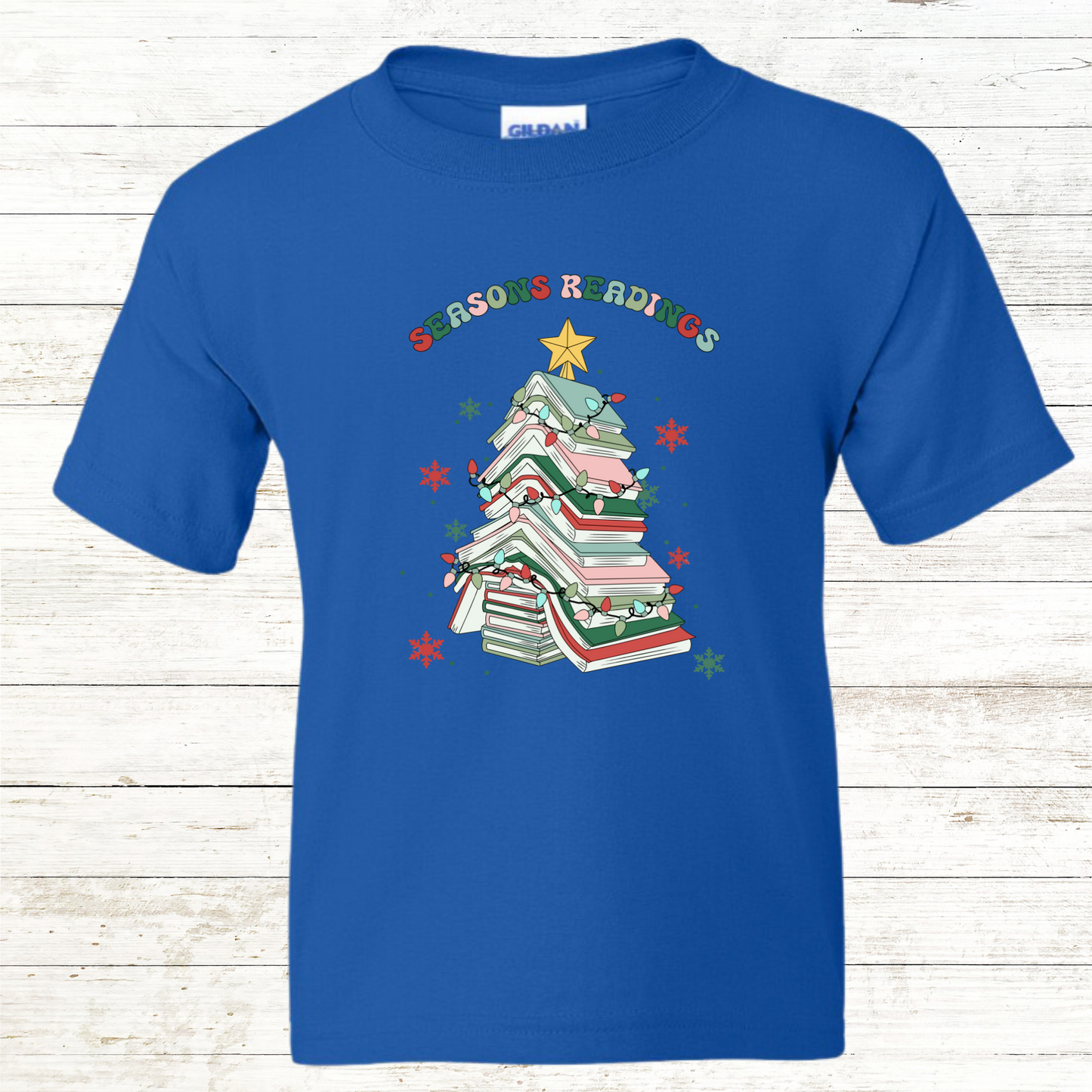 Seasons Reading - Christmas Teacher / Adult Sweatshirt - Back Personalization Option