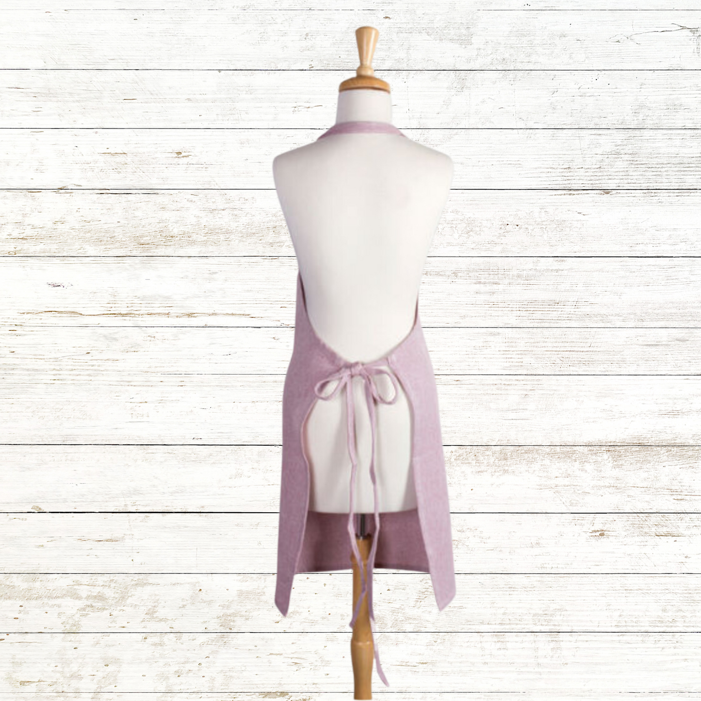 Green Crayon Christmas Tree Teacher Apron Chambray Colors with Front Pocket - Personalized