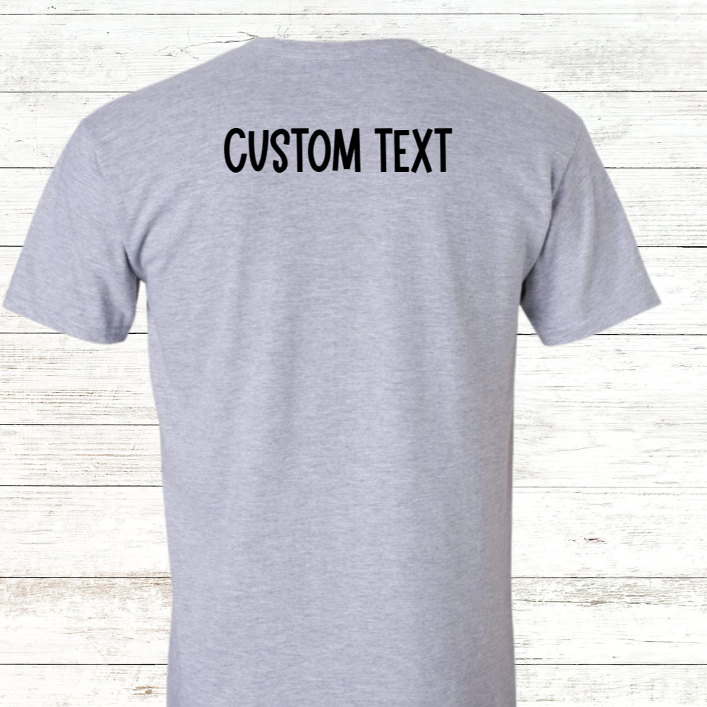 Swim Grandma - Heart Design- Black/White Text - Adult Crewneck Tee