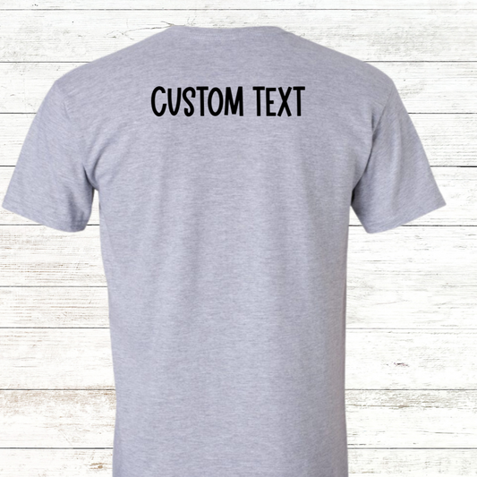 Swim Grandma - Heart Design- Black/White Text - Adult Crewneck Tee