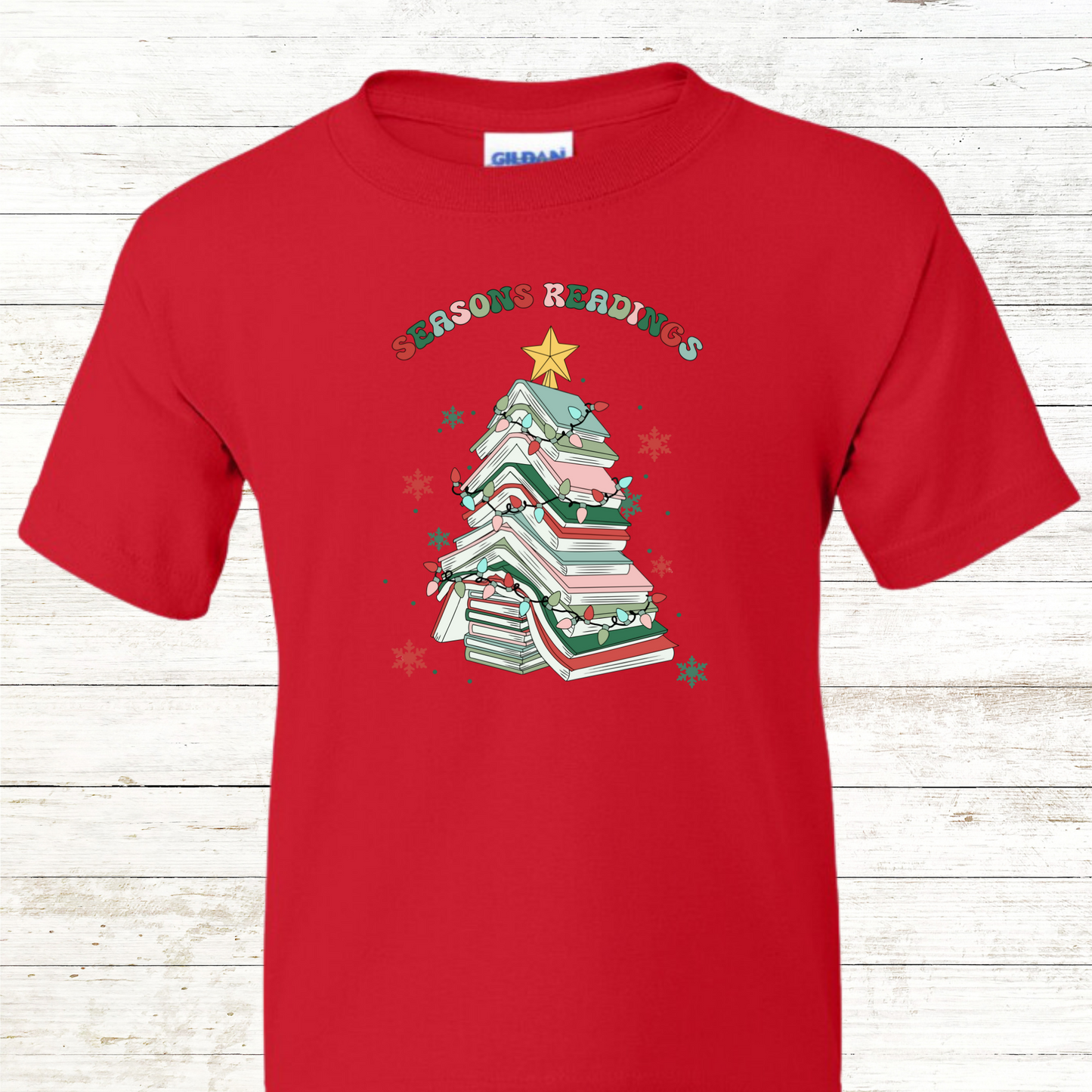 Seasons Reading - Christmas Teacher / Adult Sweatshirt - Back Personalization Option