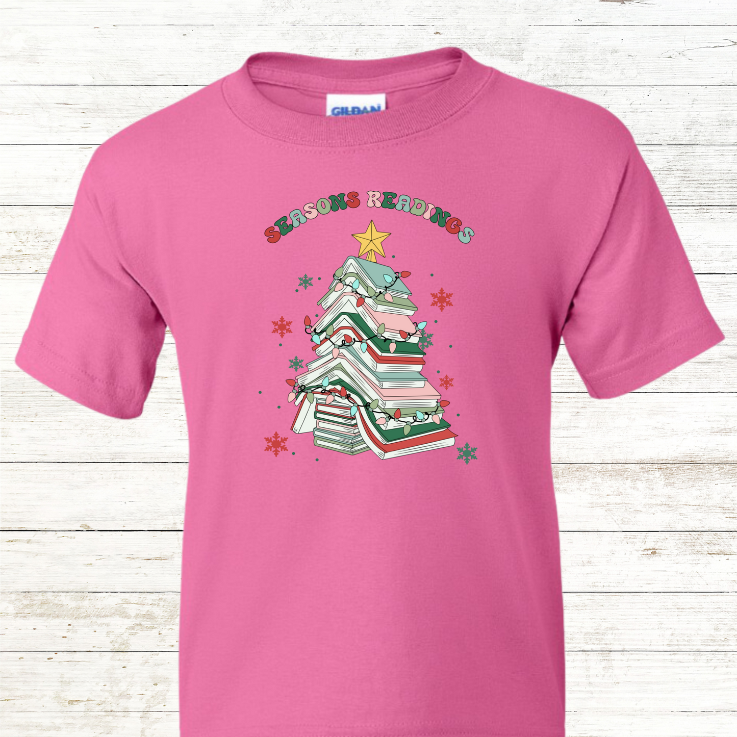 Seasons Reading - Christmas Teacher / Adult Sweatshirt - Back Personalization Option