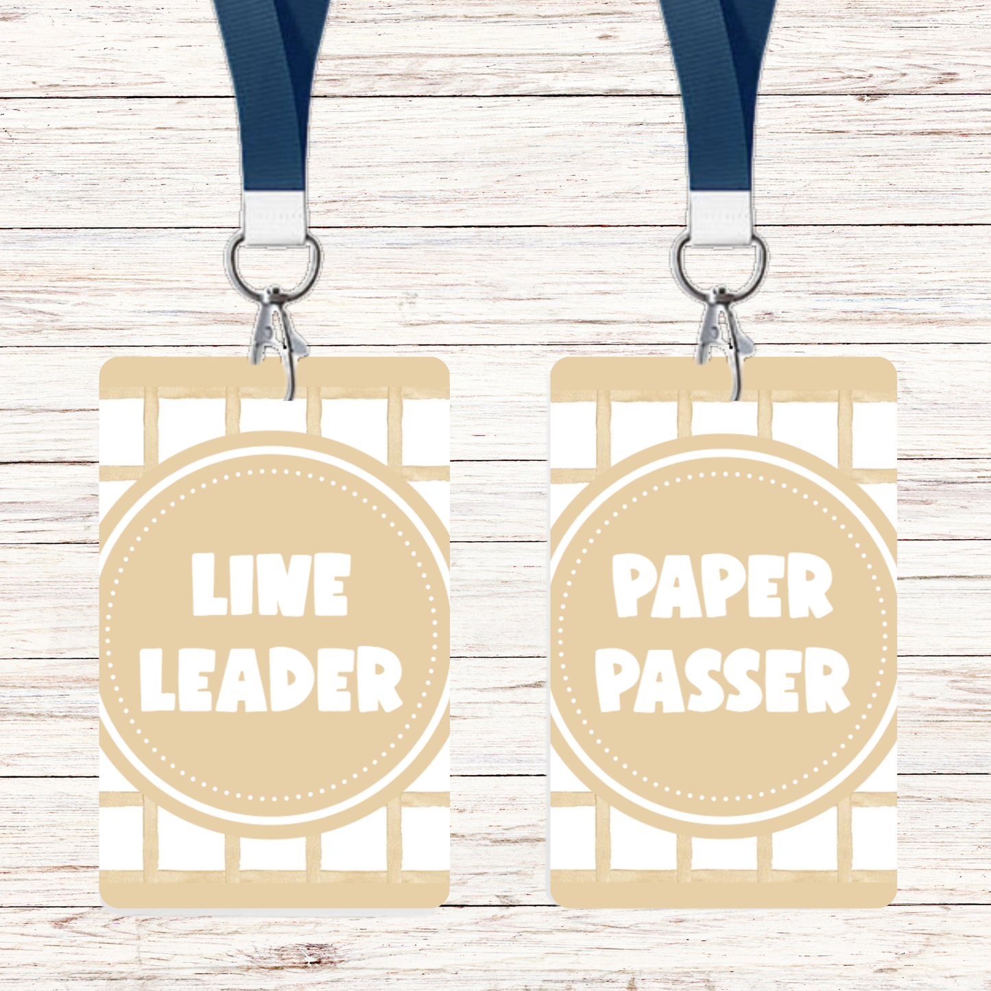 Neutral Theme Classroom Jobs - 6 pack