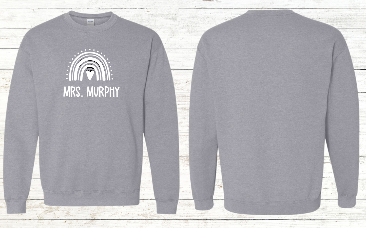 Boho Rainbow Teacher Sweatshirt - Personalized