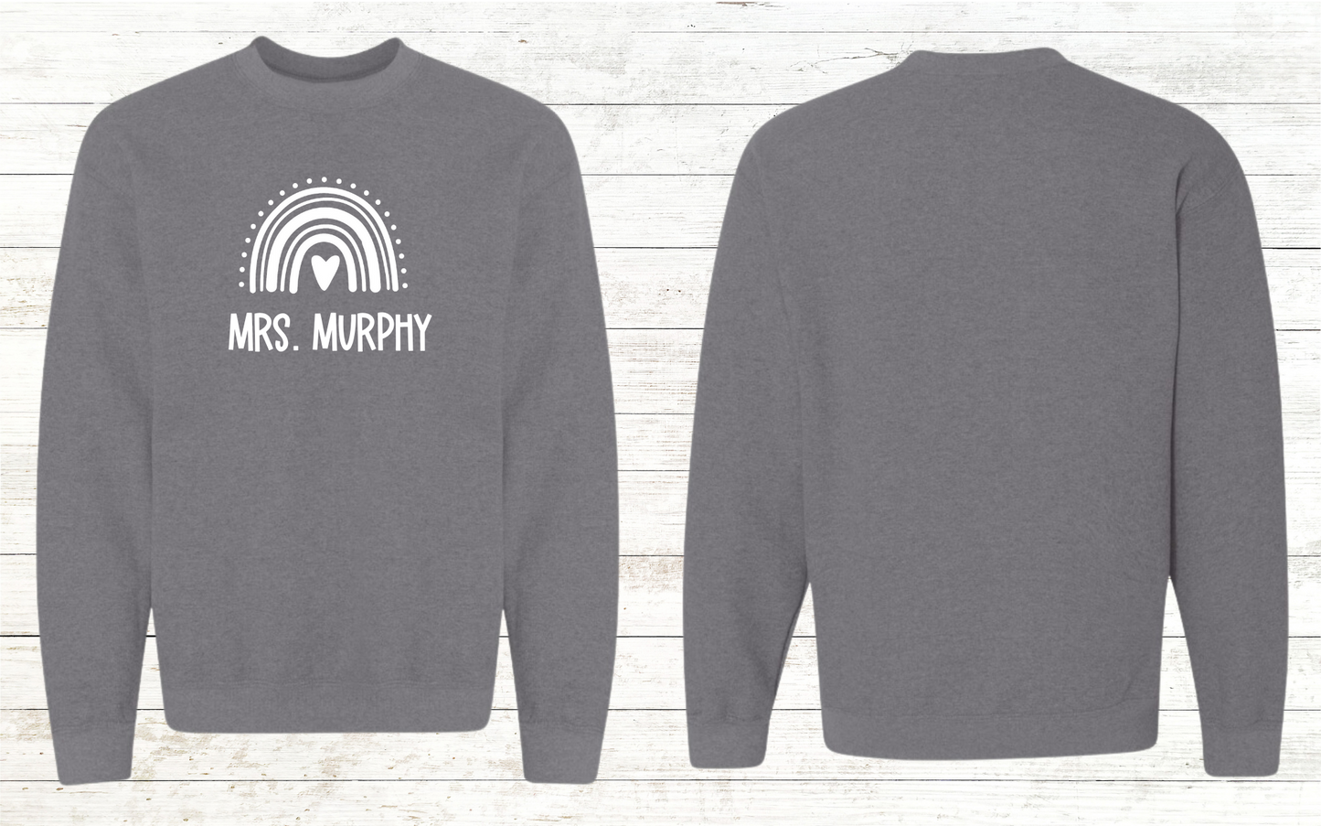 Boho Rainbow Teacher Sweatshirt - Personalized