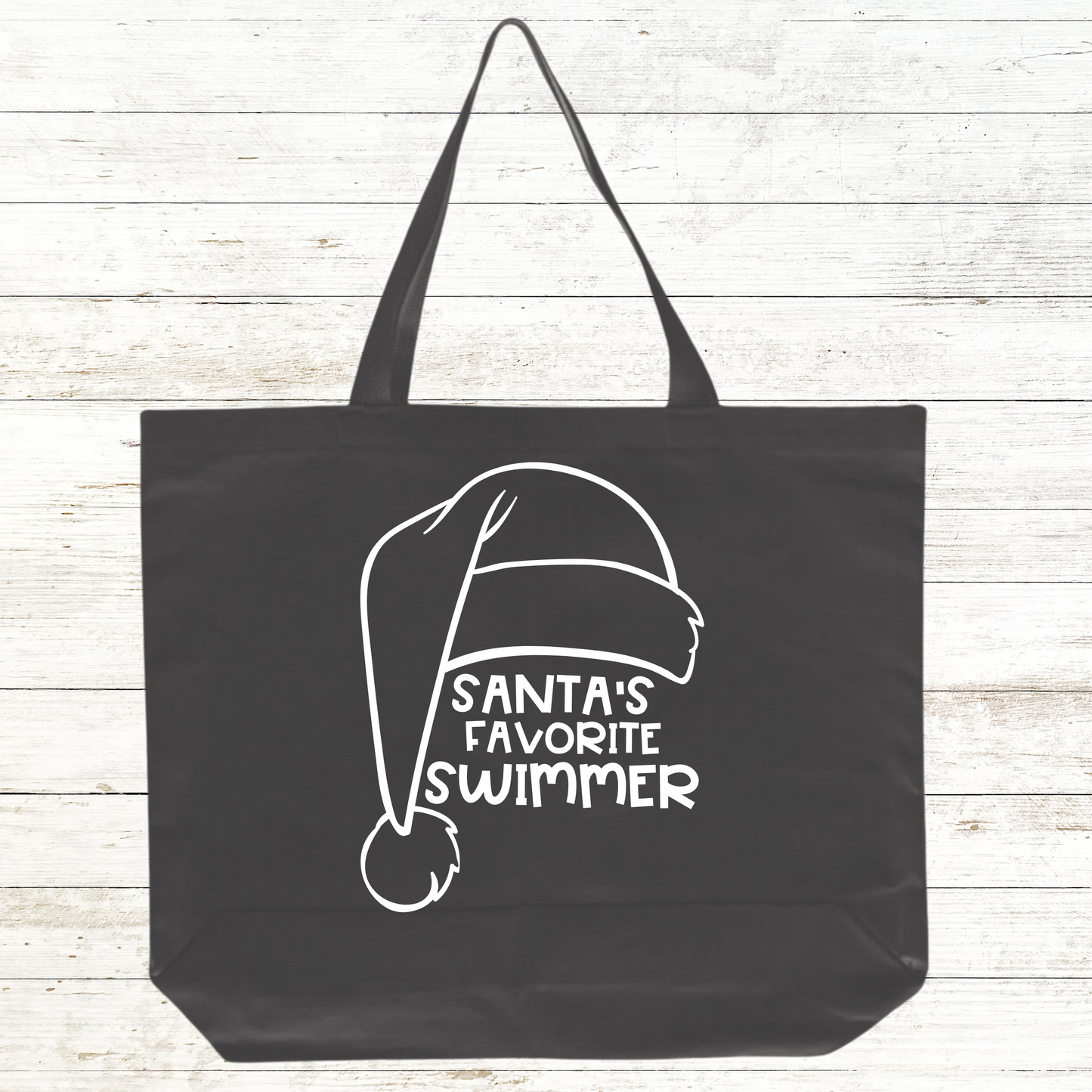Santa's Favorite Swimmer Tote Bag