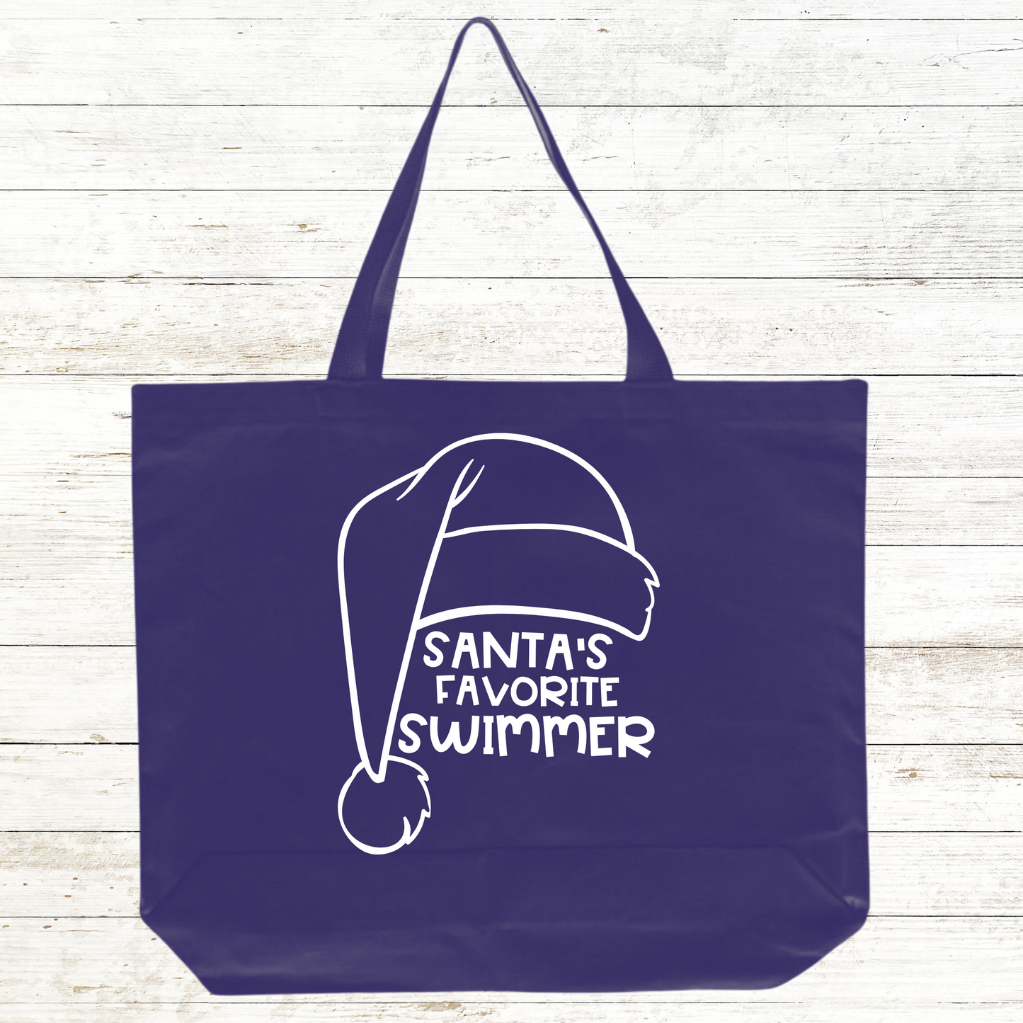 Santa's Favorite Swimmer Tote Bag