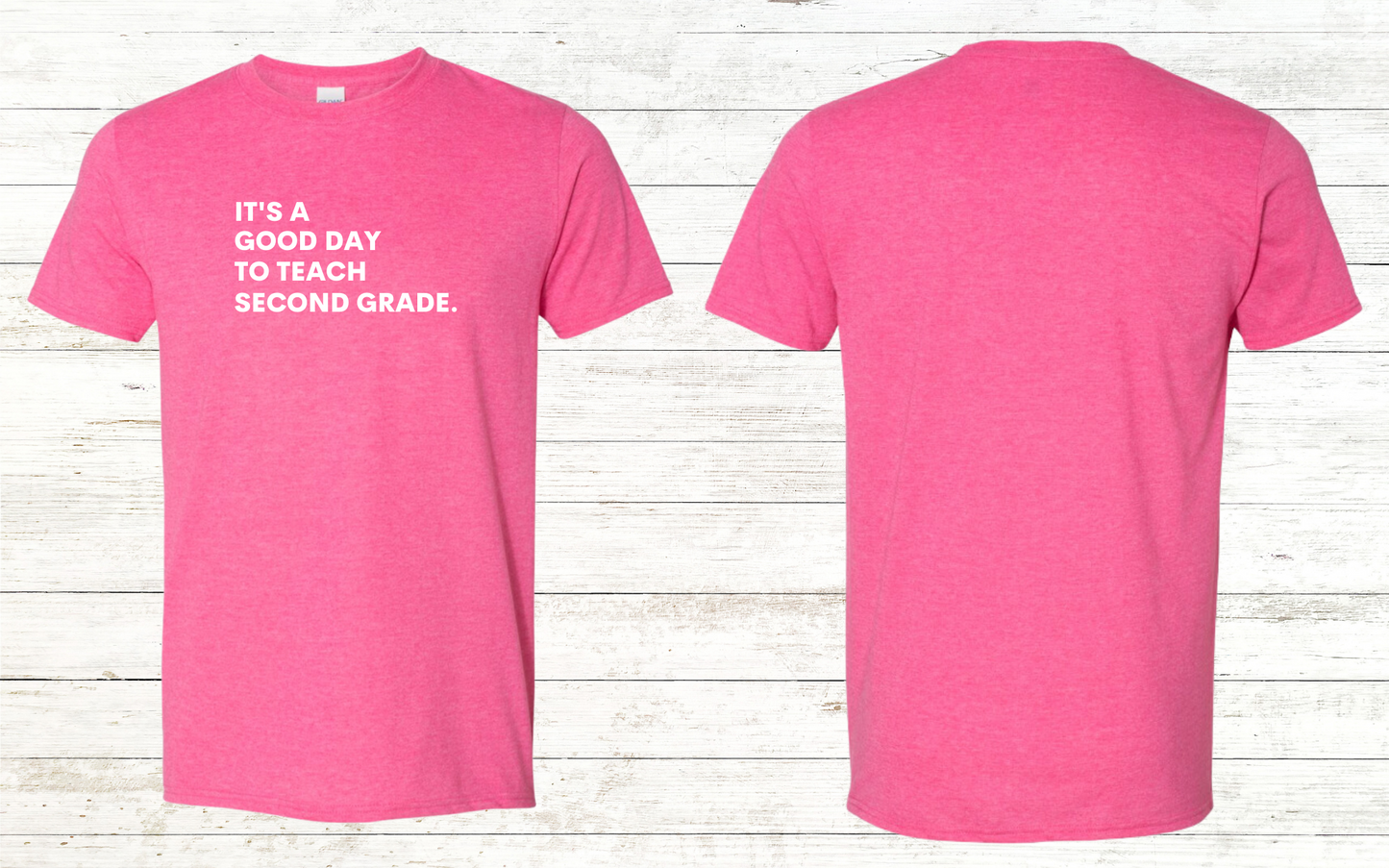 It is a Good Day to Teach Adult Crewneck Tee - Personalized with Grade Level