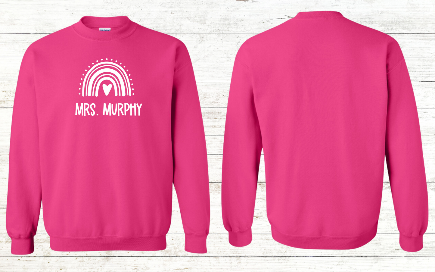 Boho Rainbow Teacher Sweatshirt - Personalized