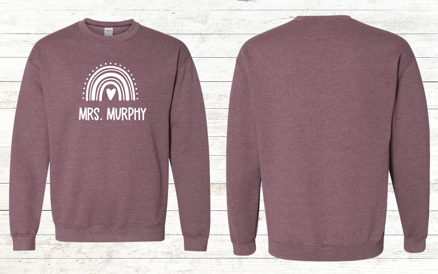 Boho Rainbow Teacher Sweatshirt - Personalized