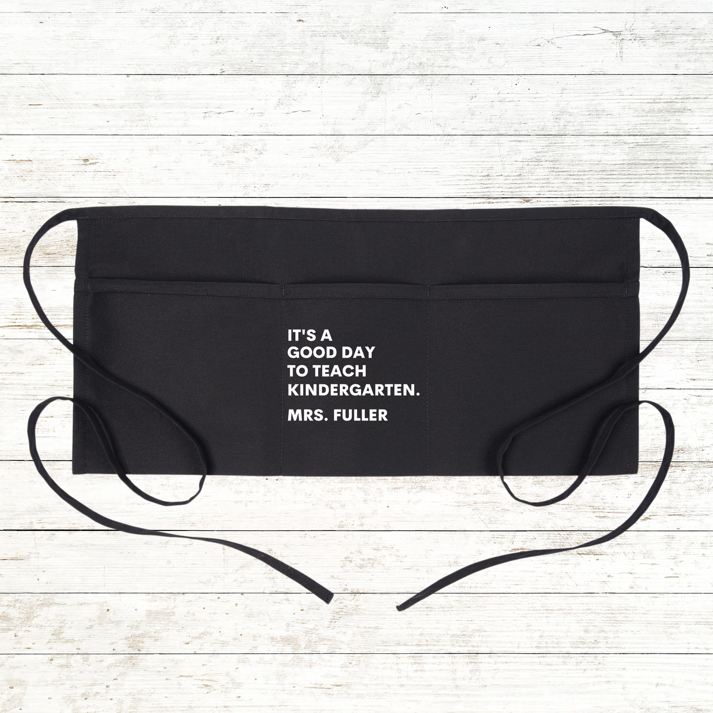 Personalized Teacher / School / Grade Level Apron with pockets: It's a good day to teach