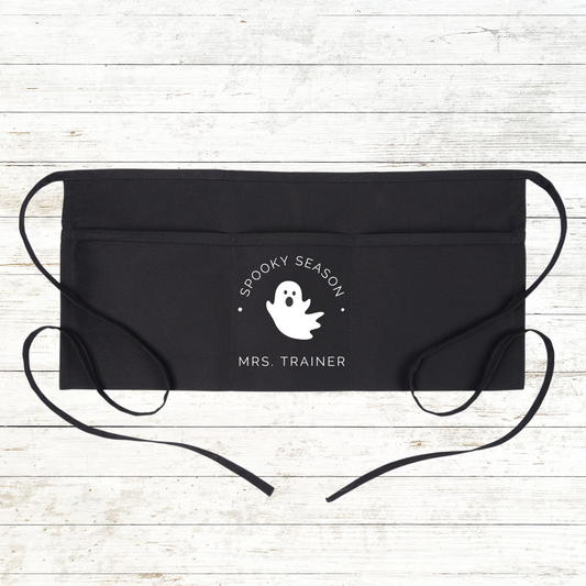 Personalized Teacher / School Apron with pockets: Spooky Season