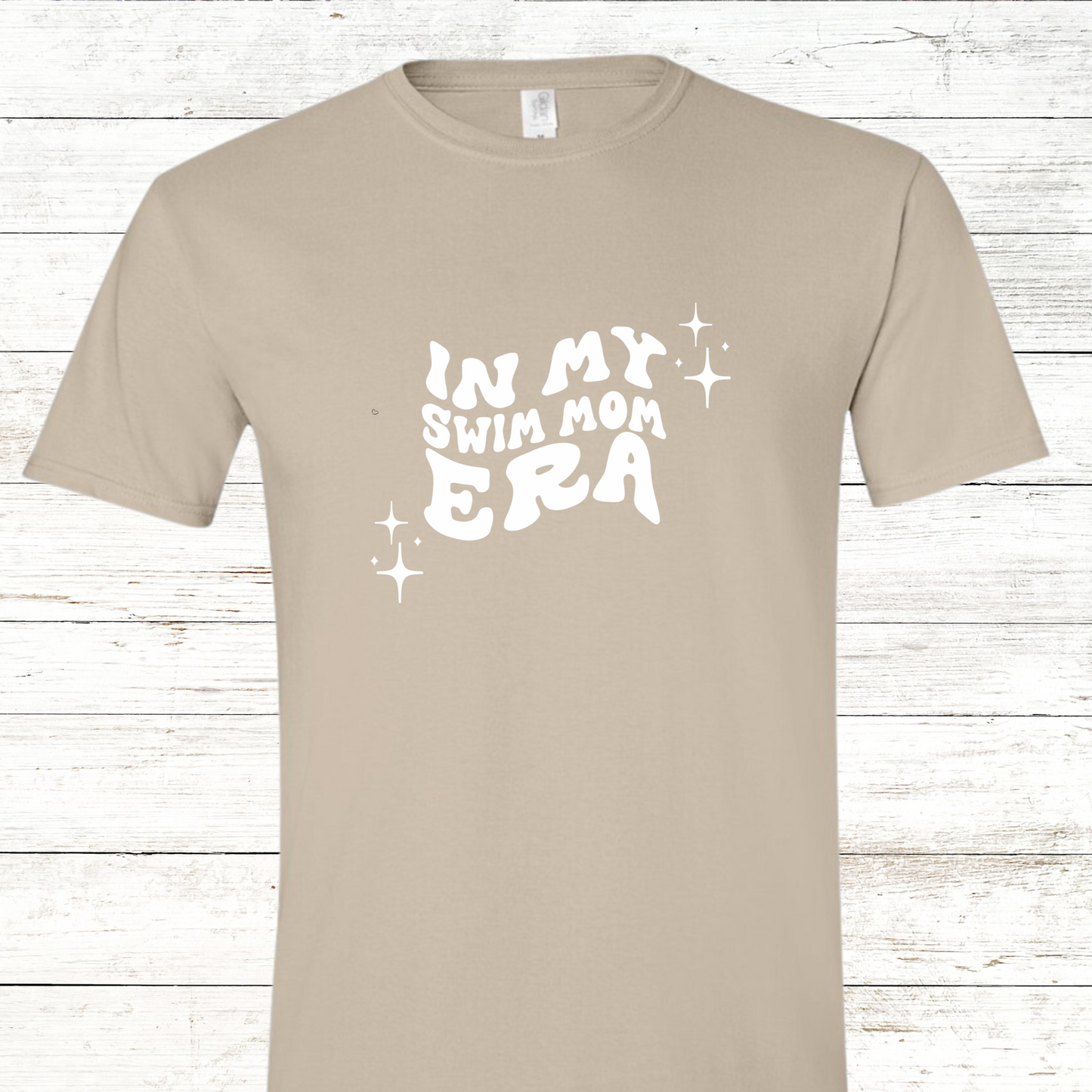 In my Swim Mom Era Adult Swimmer Crewneck Tee