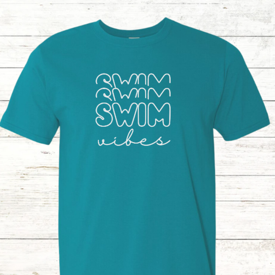 Swim Vibes- Adult Crewneck Tee
