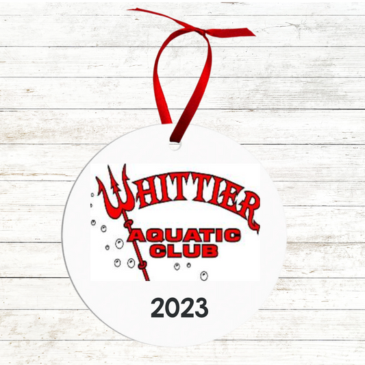 Swim Team Christmas Ornament - Whittier
