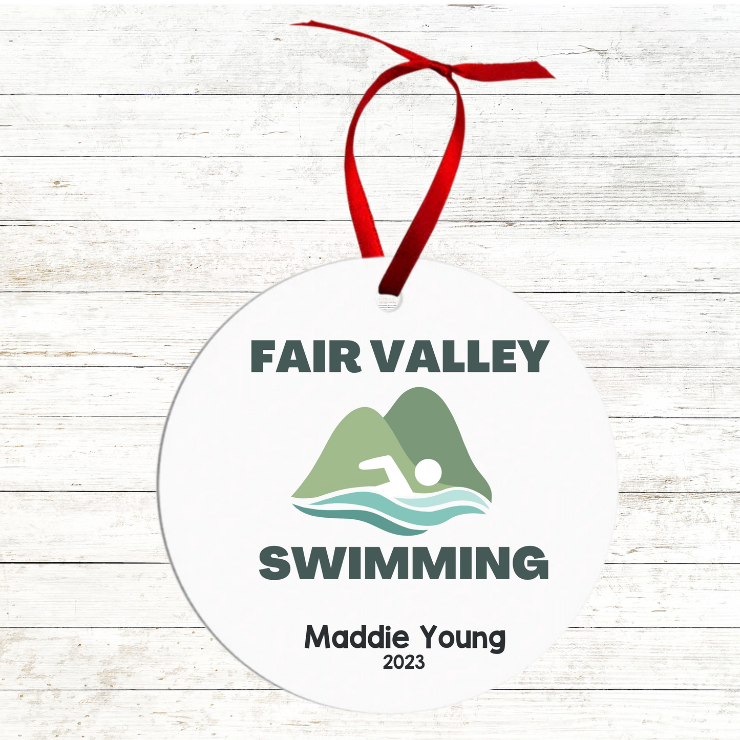 Swim Team Christmas Ornament - Fair Valley