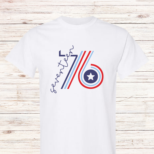 Seventeen 76 America Shirt - 1776 Patriotic Tee