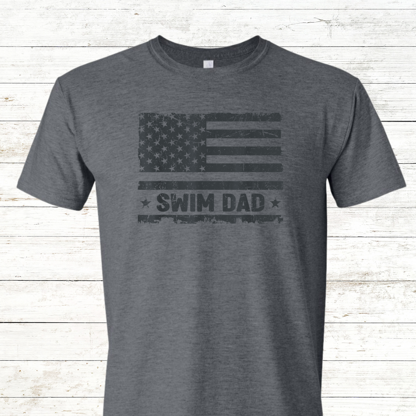 Swim Dad - Vintage American Flag