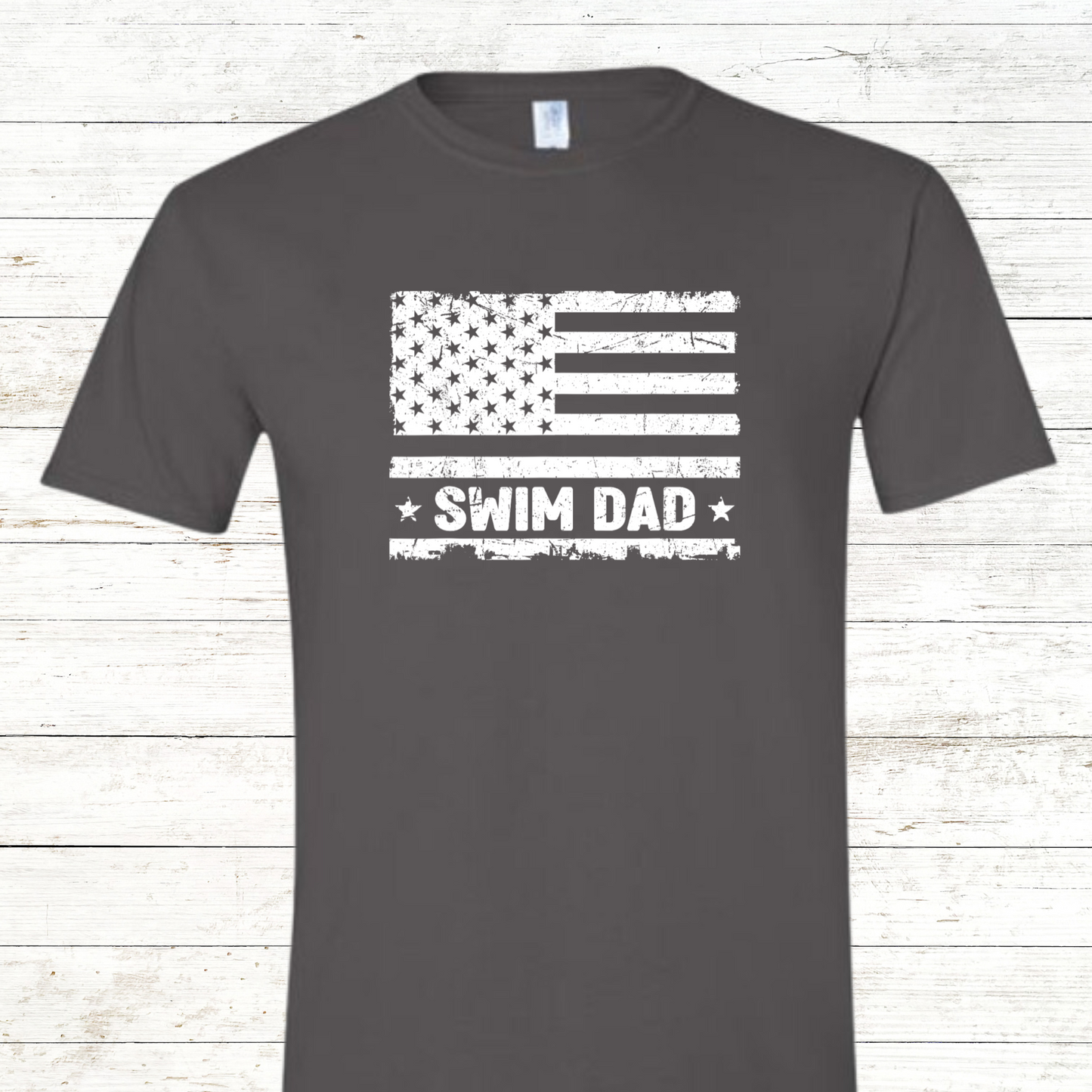Swim Dad - Vintage American Flag