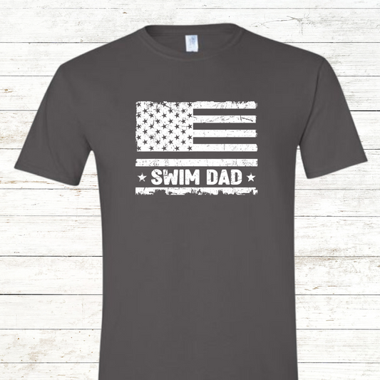 Swim Dad - Vintage American Flag