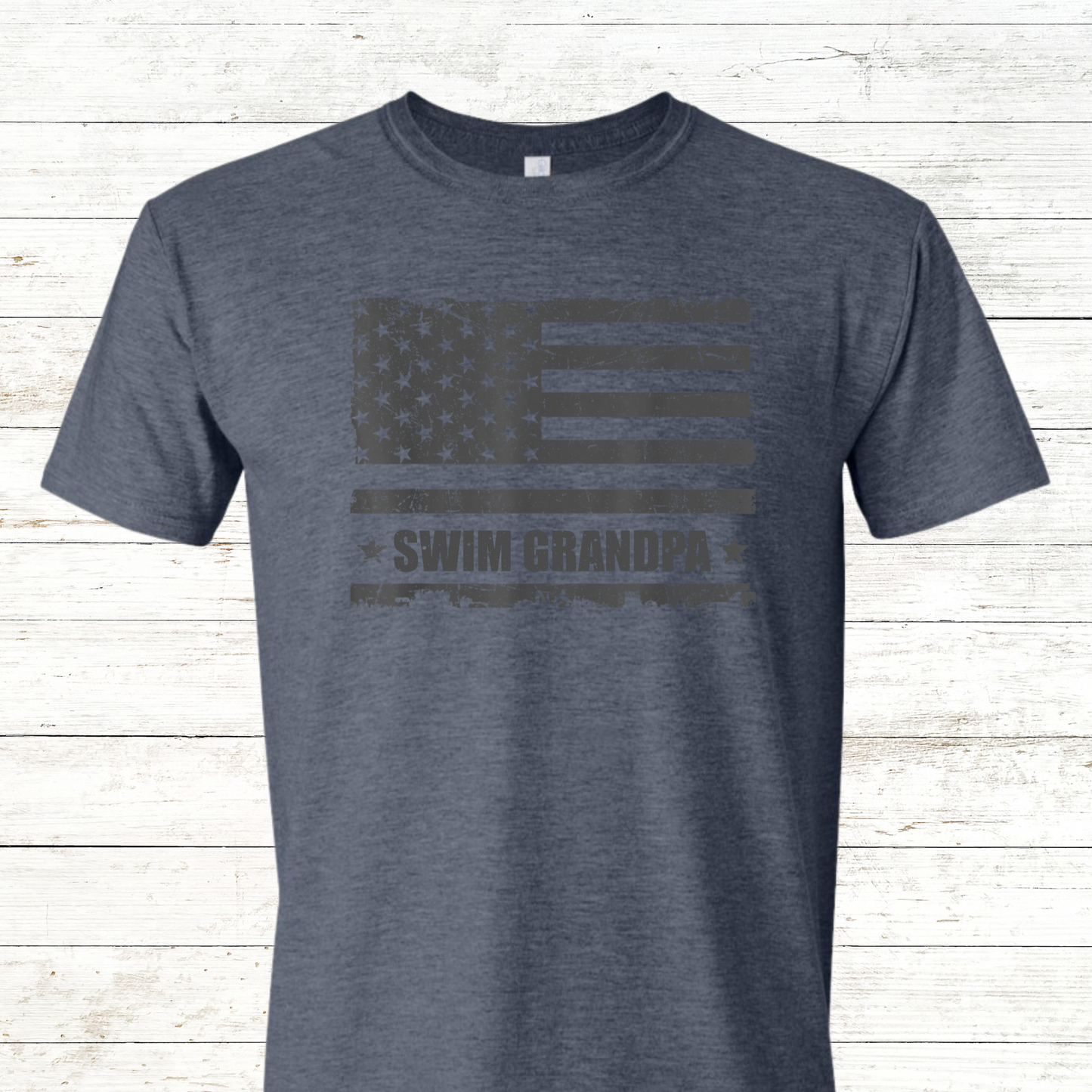 Swim Grandpa - Vintage American Flag