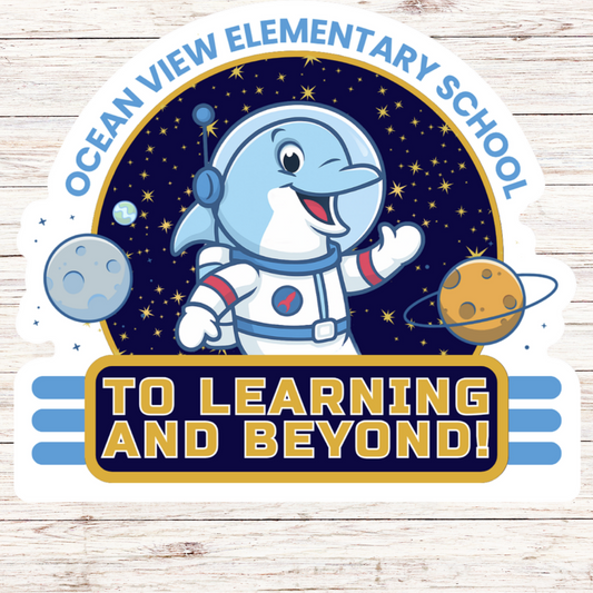 Ocean View Magnet: 5"