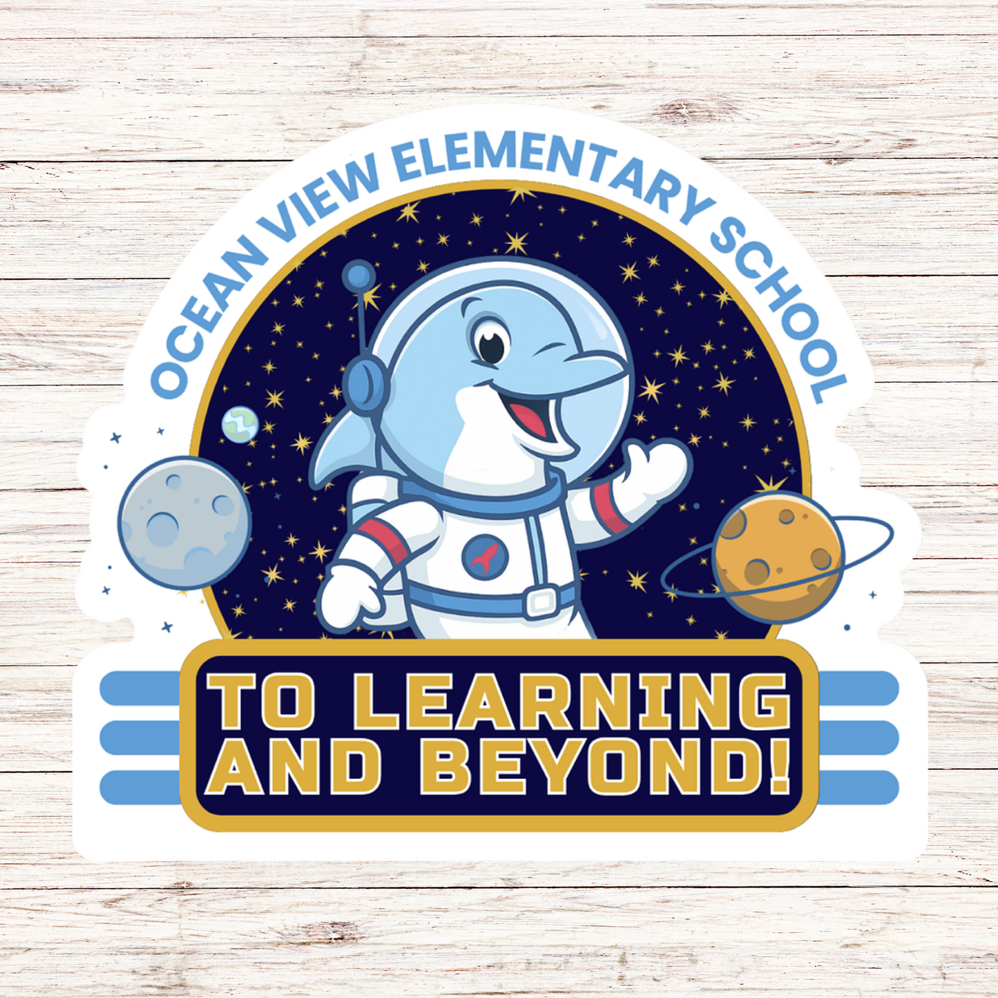 To Learning and Beyond 3" Waterproof Sticker