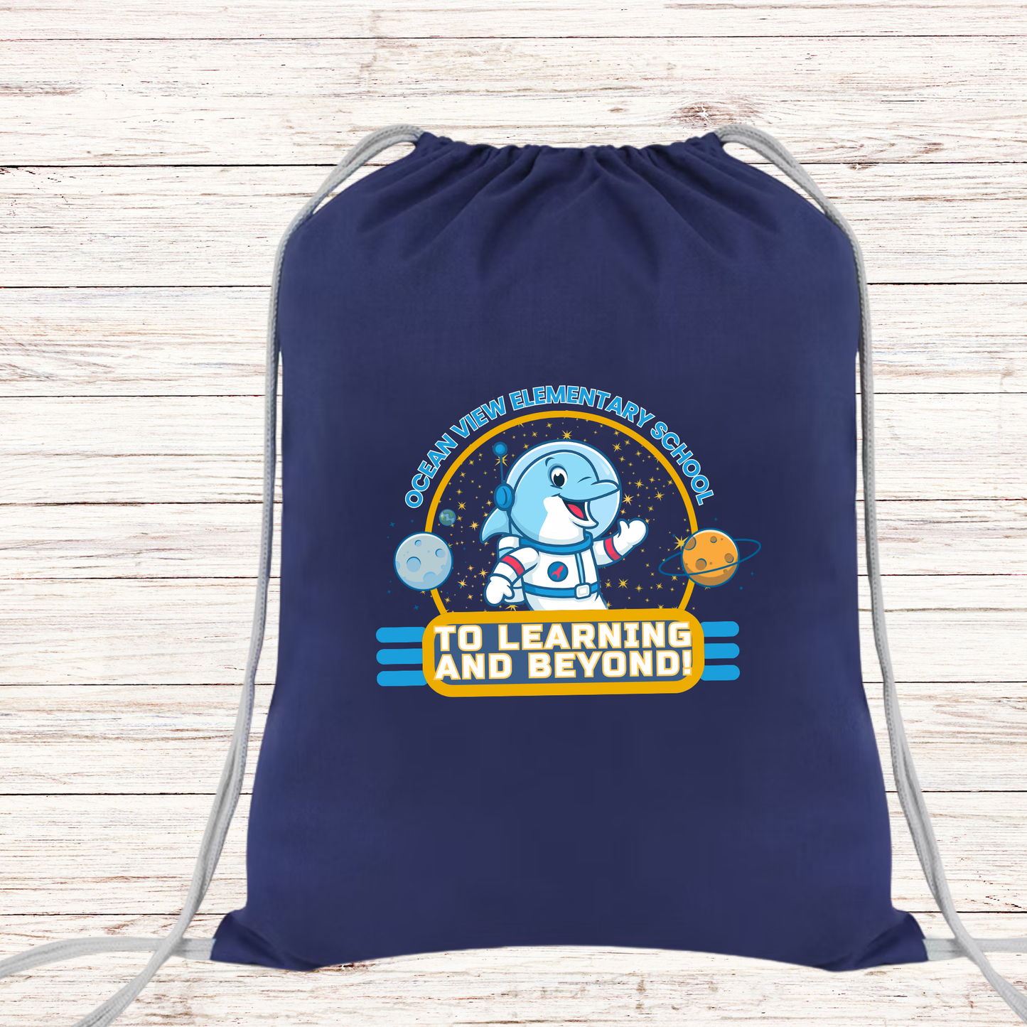 Ocean View Drawstring Bag 2025-2026