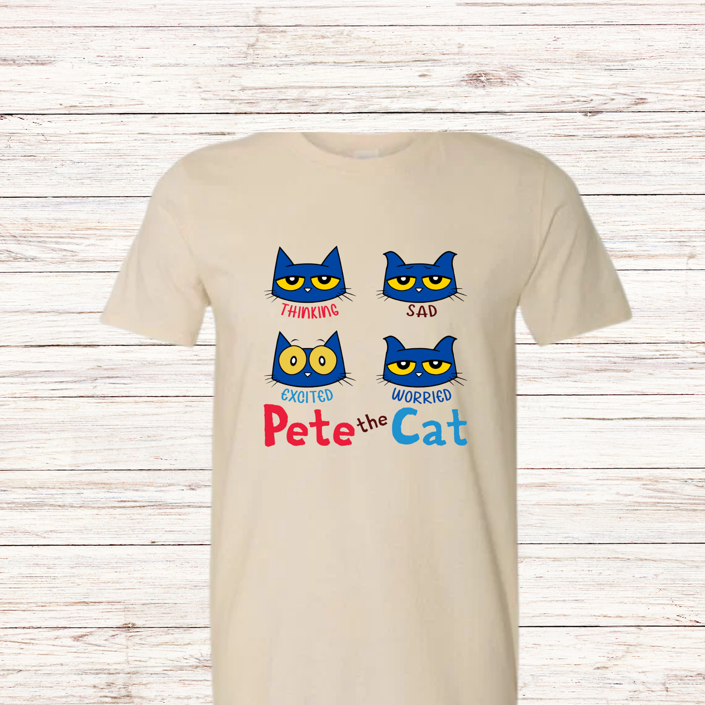Storybook Series: Pete the Cat Thinking - Excited - Sad - Worried
