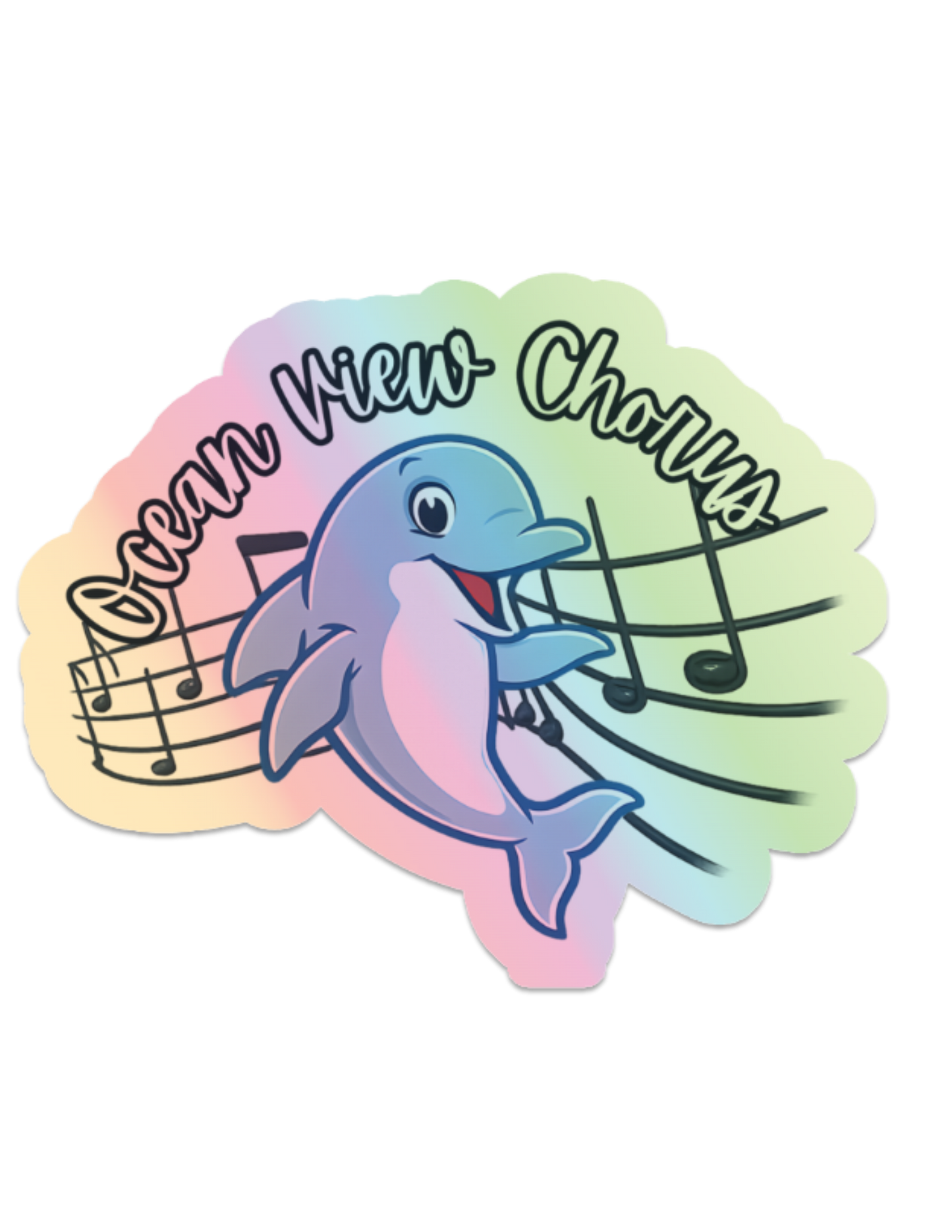3" Ocean View Chorus Sticker - Holographic