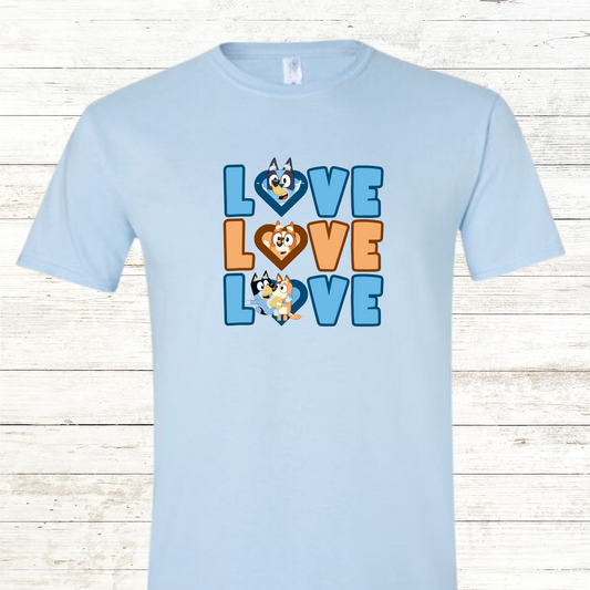Blue Dog Valentine Love