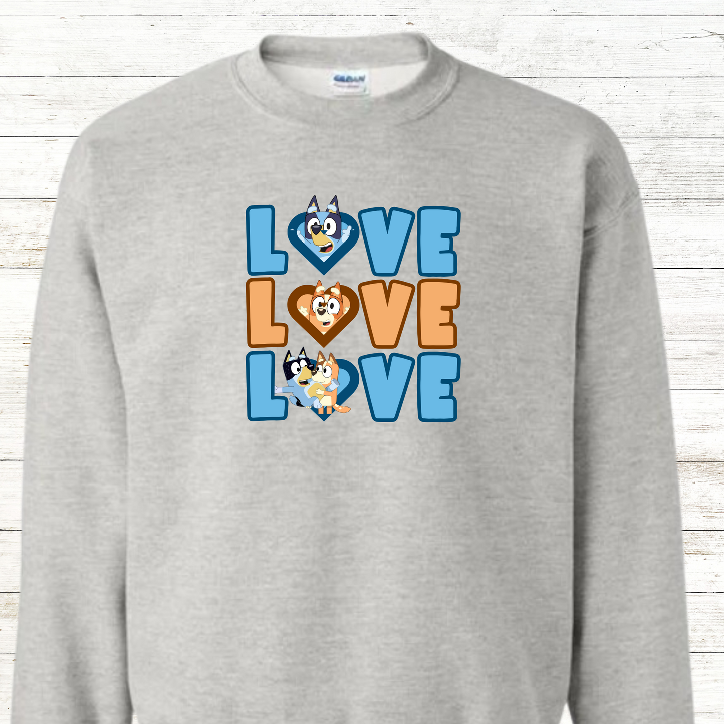 Blue Dog Valentine Love